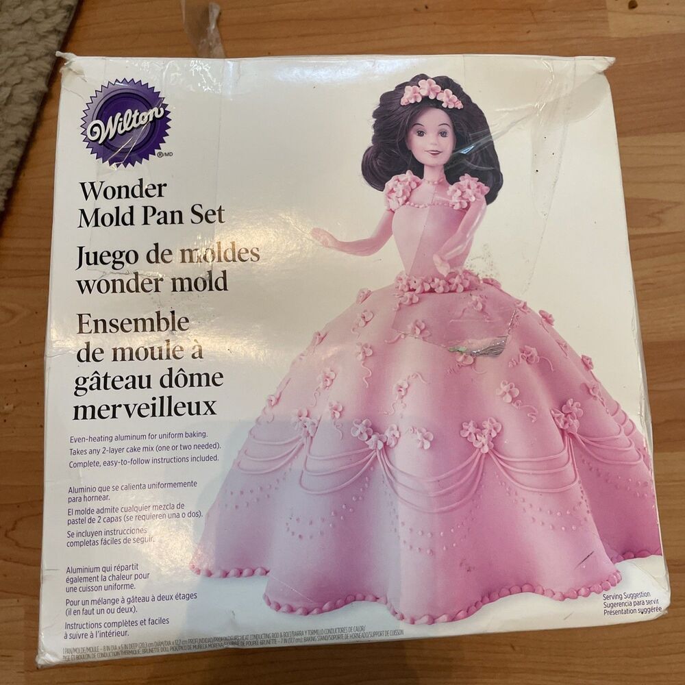 Wilton Doll Wonder Mold Cake Pan Set Never Used But Box Damaged No Instructions